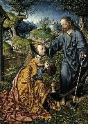 Oostsanen, Jacob Cornelisz van Christ Appearing to Mary Magdalen as a Gardener china oil painting artist